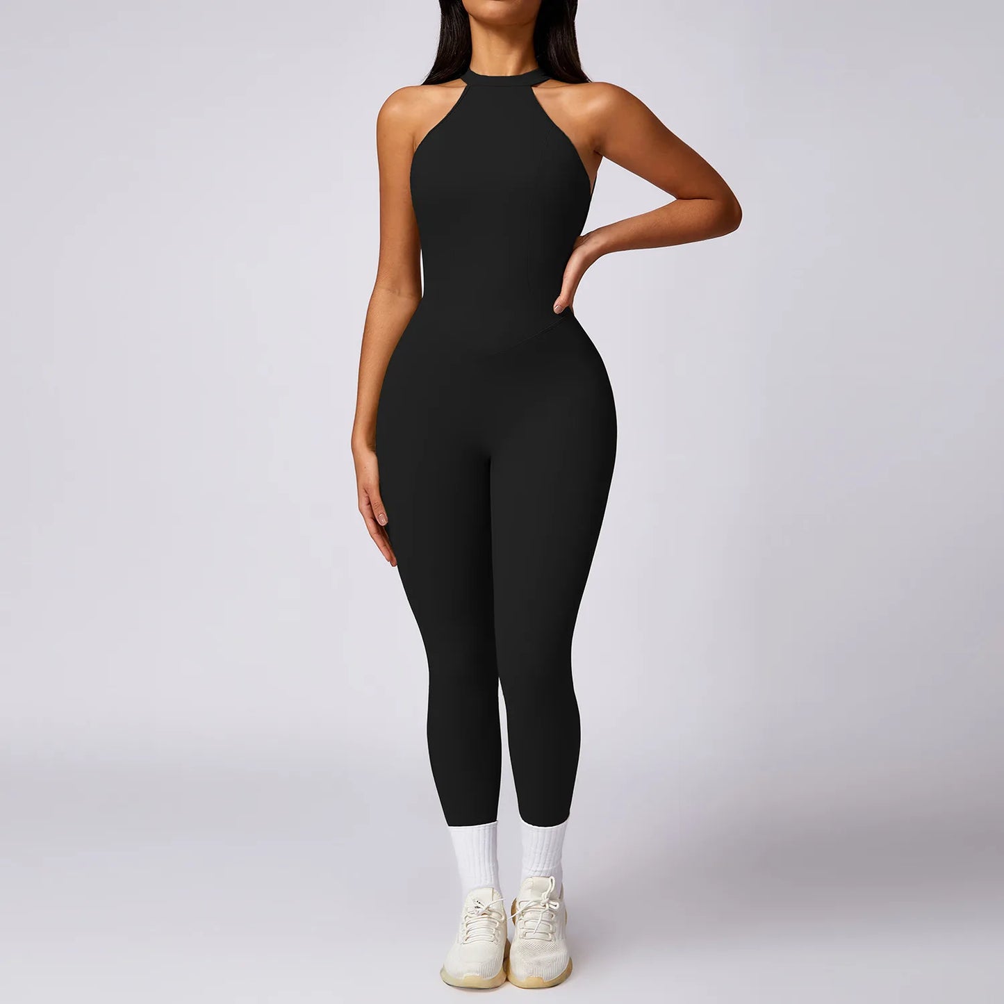 Women One-piece Suit Female Yoga Clothing Workout Bodysuits Nylon Sports Jumpsuit