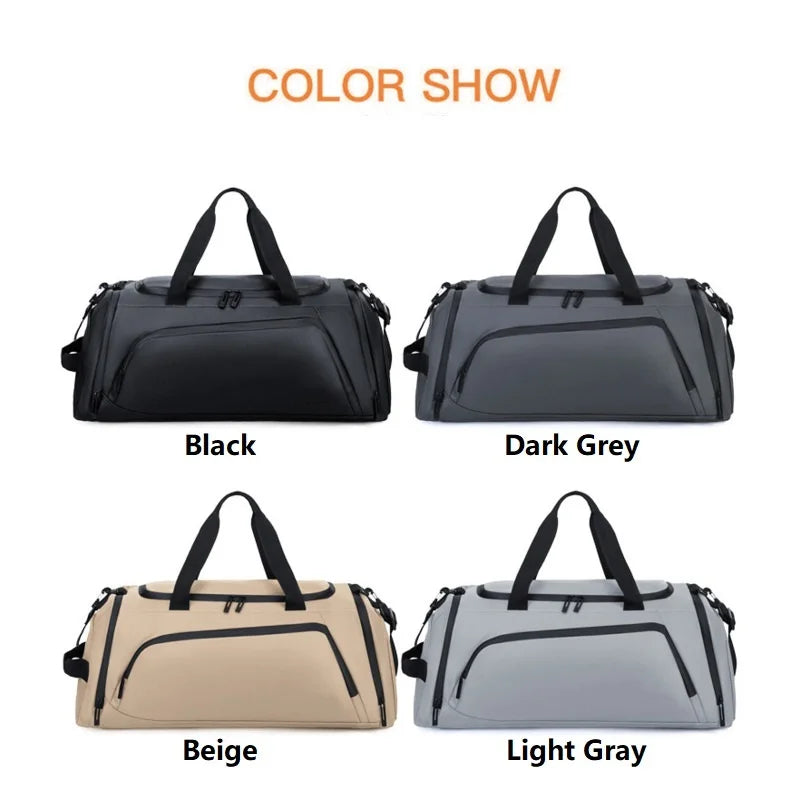 Large Capacity Gym Bag Waterproof Training Sports Duffel Bags Men Women Dry Wet Separation Yoga Bags Hand Business Travel Bag