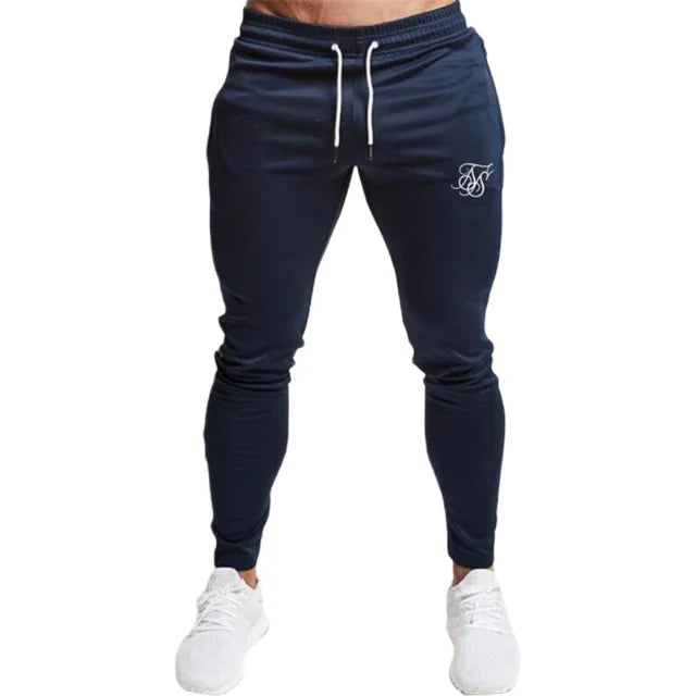 Sik Silk Men's Pants Fitness Skinny Trousers Spring Elastic Bodybuilding Pant Workout Track Bottom Pants Men Joggers Sweatpants