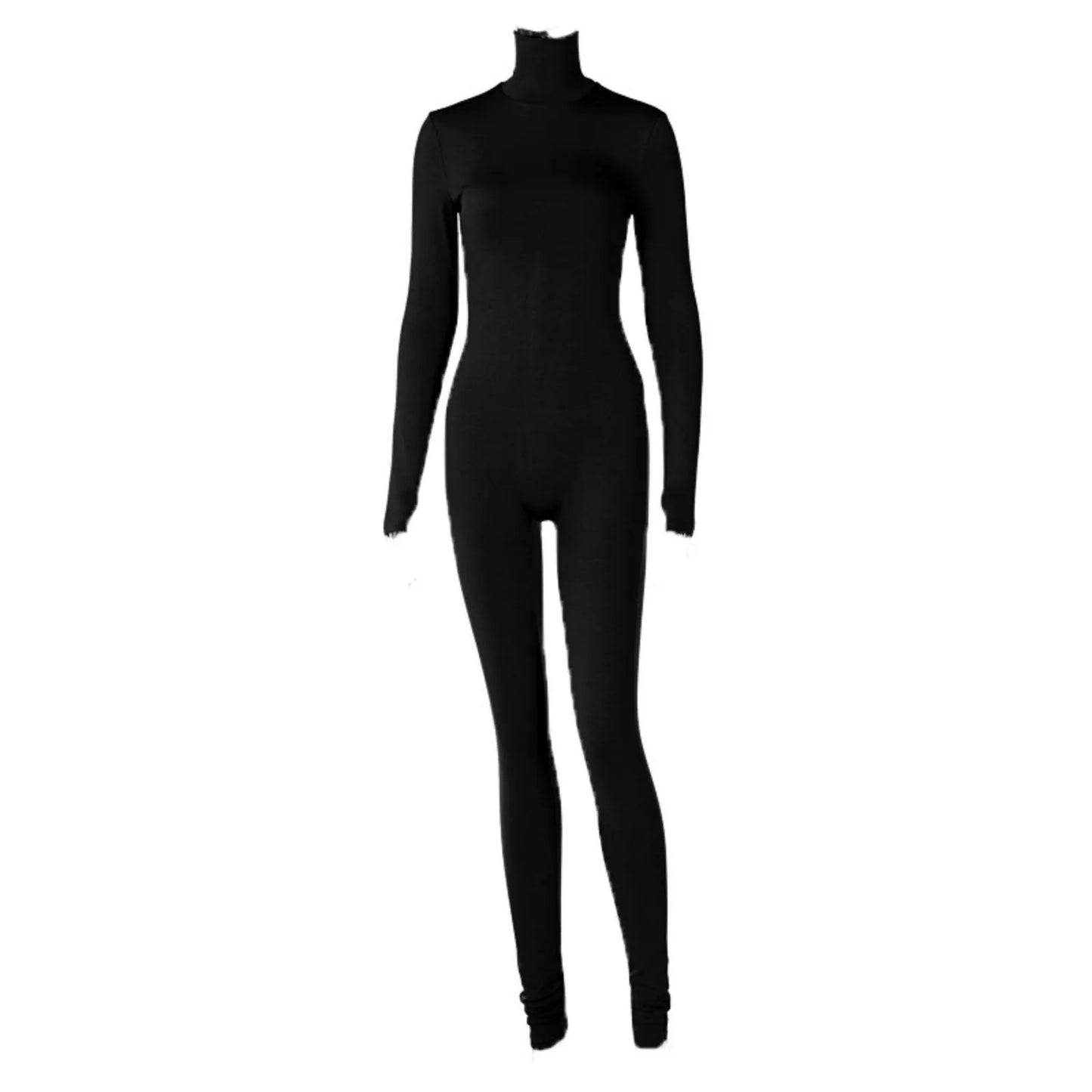 Women's Long Sleeve Yoga Jumpsuits Solid Color Corset Exercise Bodysuit One Piece Seamless Tummy Control High Collar Tank Tops