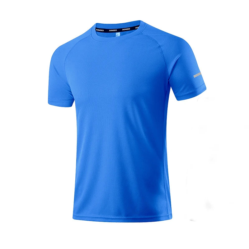 Quick Dry Men's T-shirt Athletic Wear Gym Male Camisetas Sportswear Compression Fitness Shirt Top Running Jersey Sport Clothing