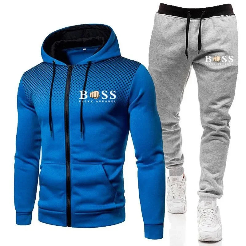 New Fashion Tracksuit For Men Hoodie Fitness Gym Clothing Men Running Set Sportswear Jogger Men'S Tracksuit Winter Suit Sports