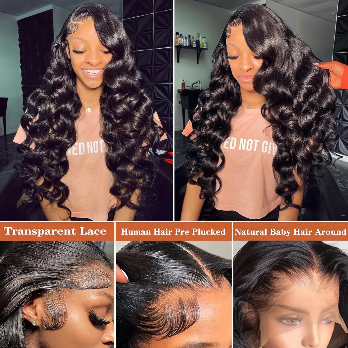 28 Inches 13X4 Lace Front Human Hair wigs Body Wave Lace Front Wig HD Transparent Lace Wigs Human Hair Wigs On Sale Clearance