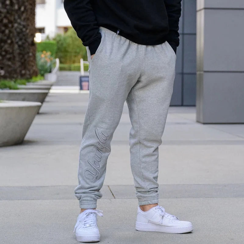 Men's Sweatpants American Style Sports Fitness Cotton Embroidery Casual Pants Jogger Gym Running Training Pants Sports Pants man