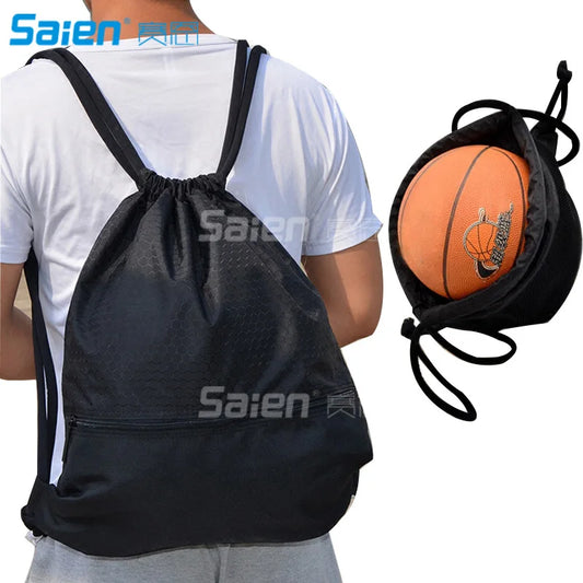 Racquet Sport Bags Sport Gym Sack Drawstring Backpack Bag Waterproof Drawstring Sport Bag, lightweight