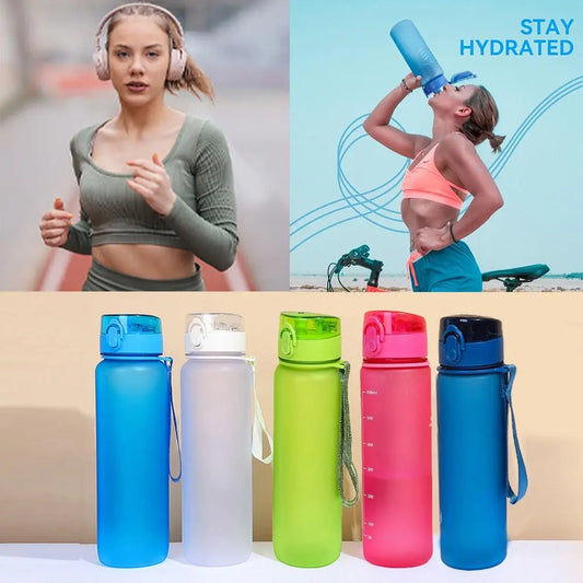 Large Durable Water Bottle Clear Leakproof BPA Free Sports Water Bottle Reusable Plastic Gym Plastic Bottles