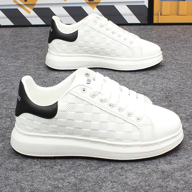 Fashionable white Women's sneakers sporty & casual.