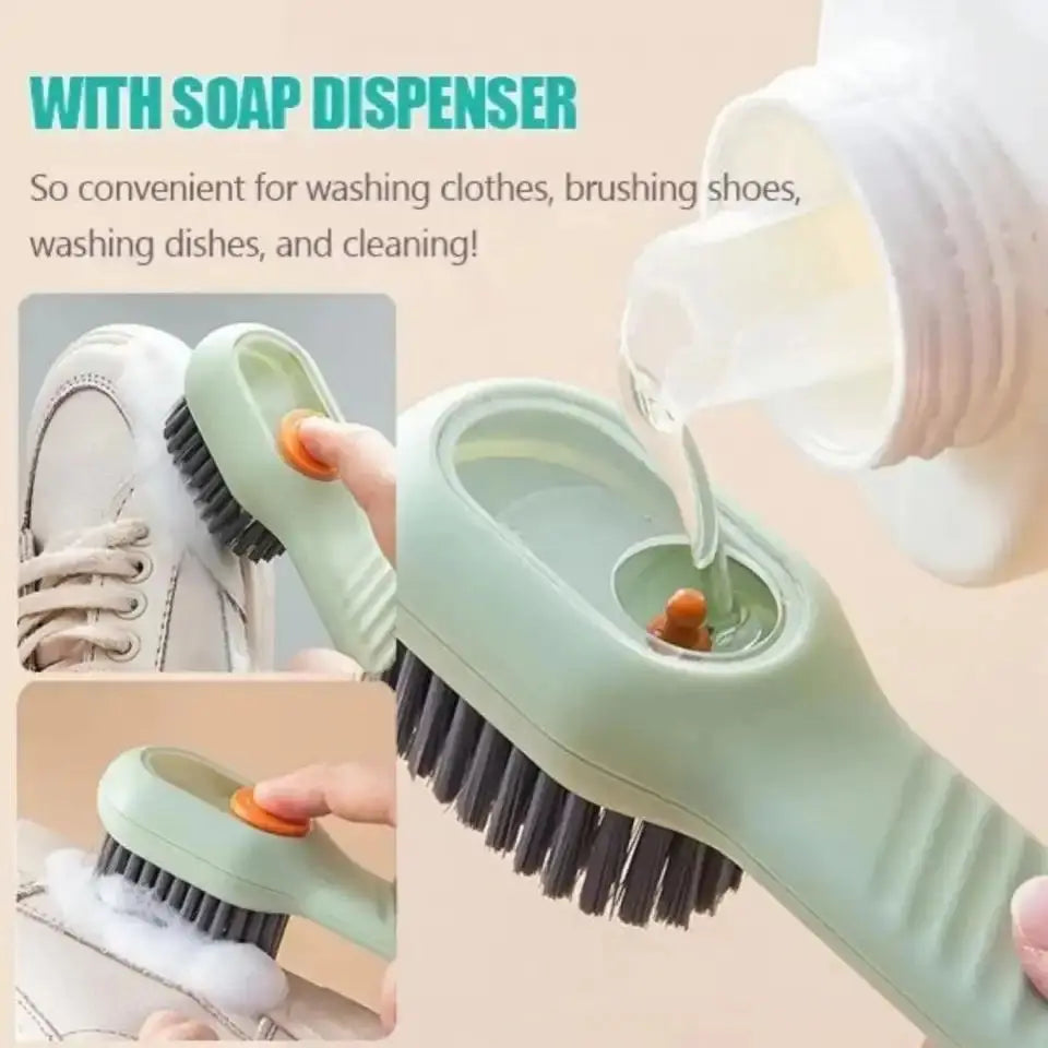 Fashion Multifunction Shoe Brush Soft Bristled Liquid Filled Up Wash Shoe Cleaning House Accessories Clean Kitchen Tools