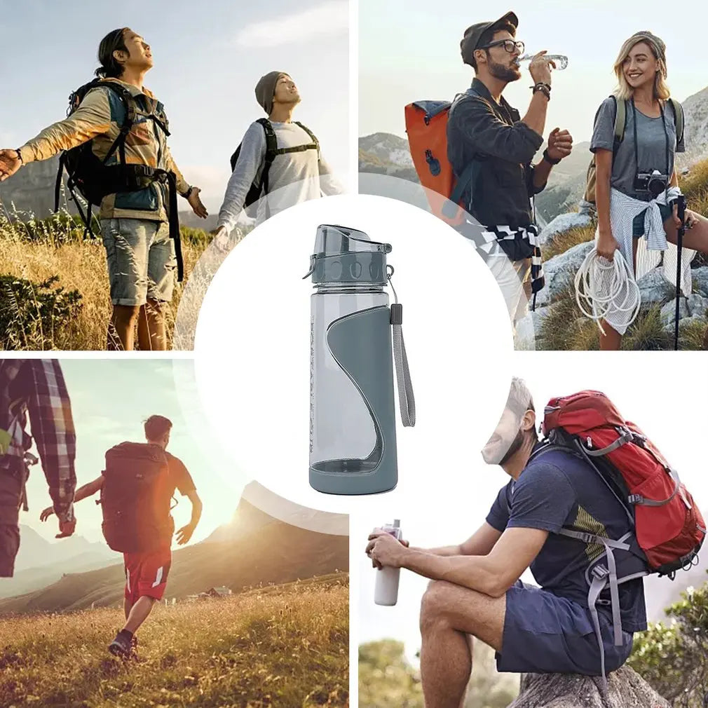 Outdoor Sports Water Bottles 700ML Gym Leak-proof Drop-proof Portable Shaker Mug Outdoor Travel Kettle Drink Water Bottle