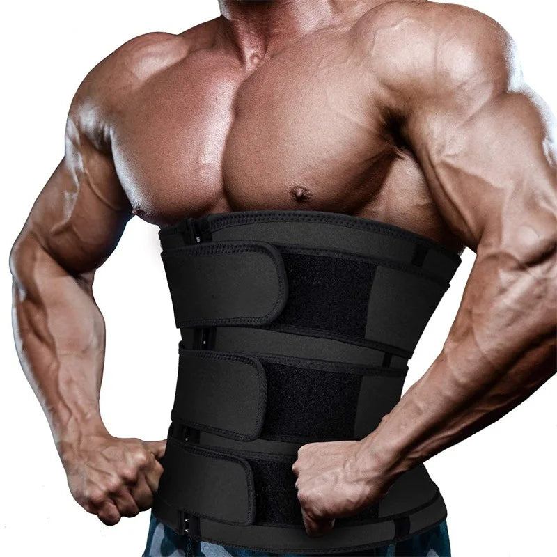 Chest Abdominal Binder Men Waist Trainer Corset Slimming Sauna Belt Flat Belly Fat Burner Sweat Suit Reductive Girdle Shaper