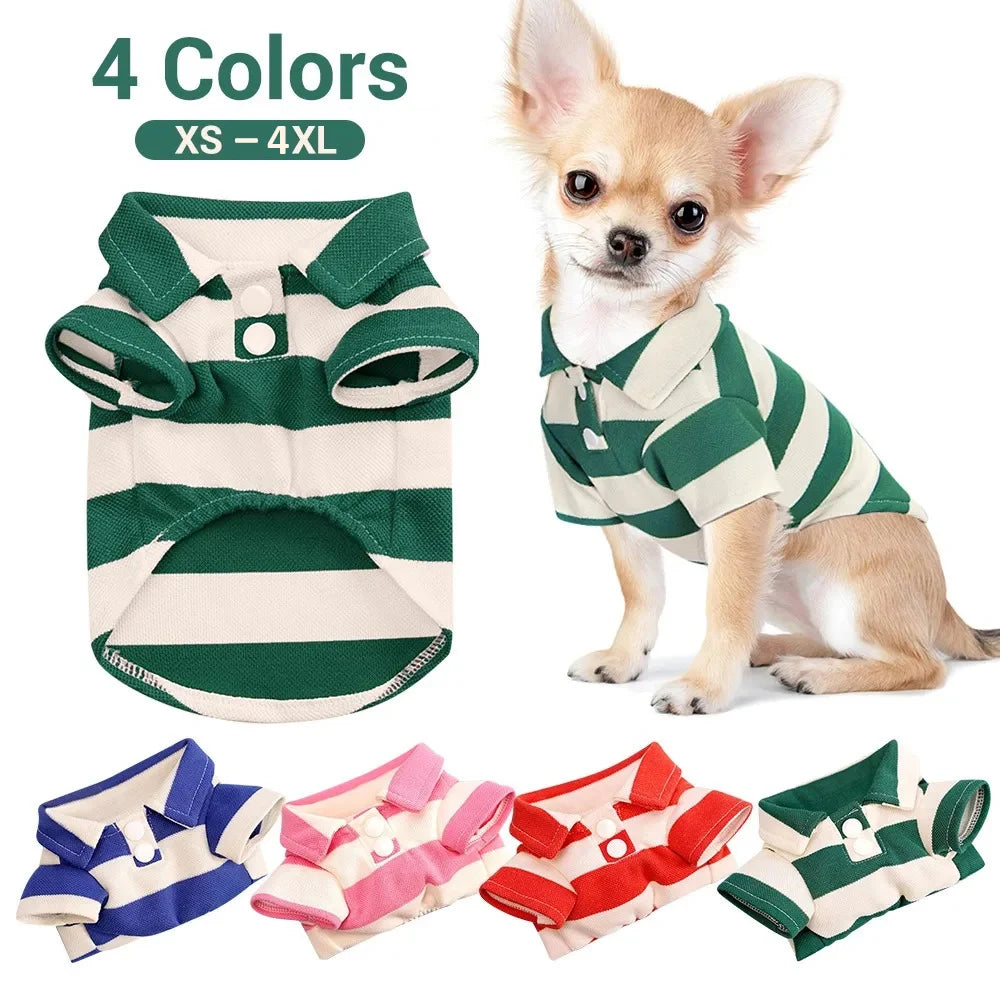 Pet Dog Shirt Summer Dog Clothes Casual Clothing for Small Large Dogs Cats T-shirt Chihuahua Pug Costumes Yorkshire Shirts