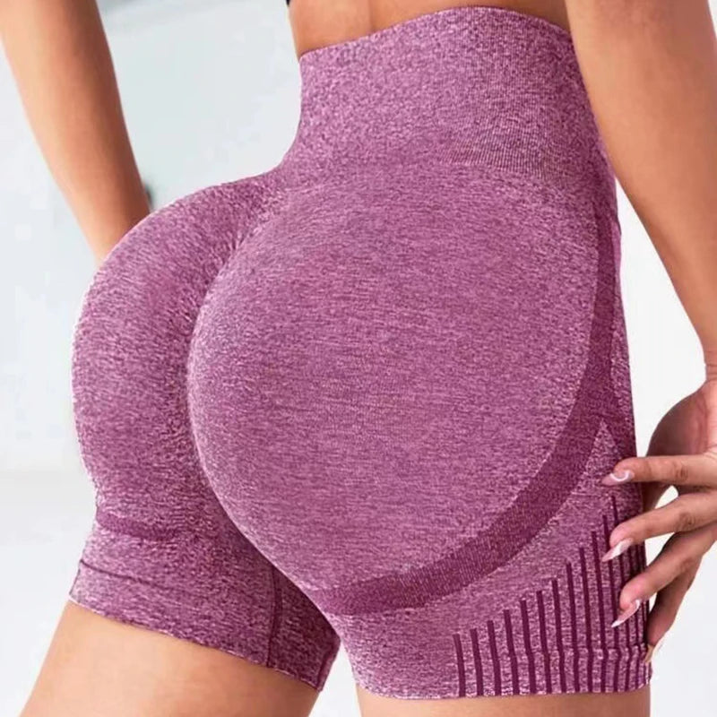 Women Yoga Shorts High Waist Workout Shorts Fitness Yoga Lift Butt Fitness Ladies Yoga Gym Running Short Pants Sportswear