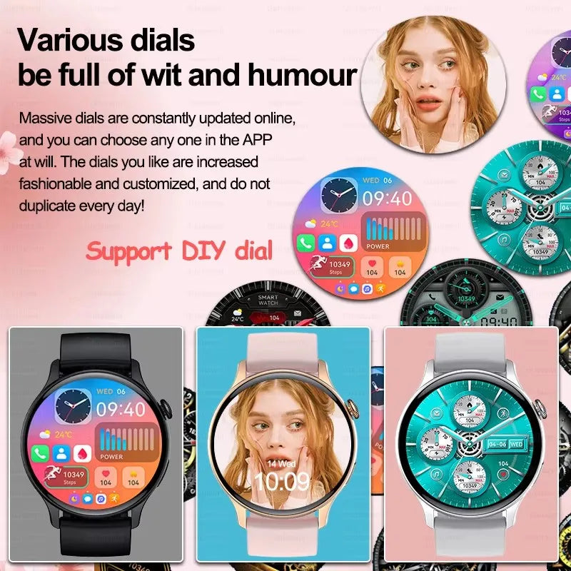 2024 New NFC GPS Smart Watch Women 1.43 Inch AMOLED 466*466 HD Screen Always Display Sport Watch Women Bluetooth Call Smartwatch