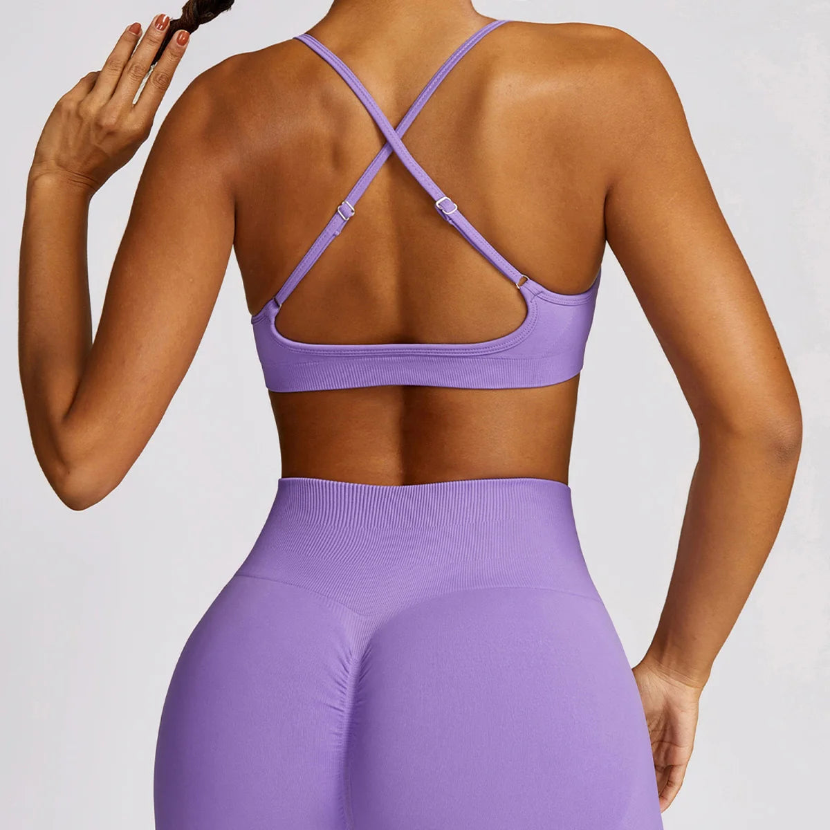 Yoga Set Gym 2/3pcs Seamless Clothes Sportswear Yoga Suits For Women Long Sleeve Fitness Set Tracksuits Sports Bra Bell-Bottoms