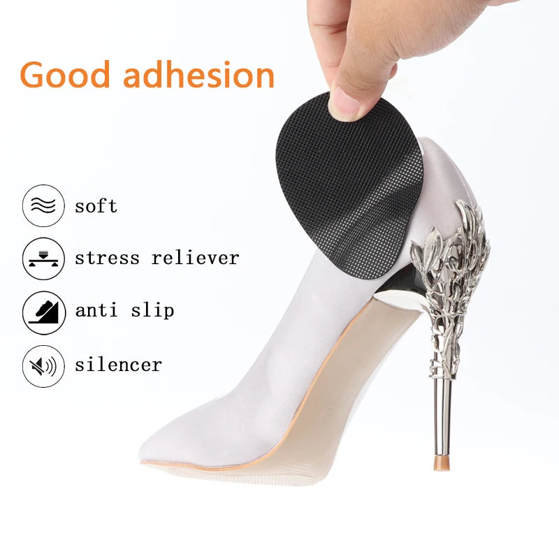 Non-Slip Repair Soles Shoe Sole Stickers For Women High Heel Adhesive Self-Adhesive Bottom Sheet Protector Rubber Cushion Insole