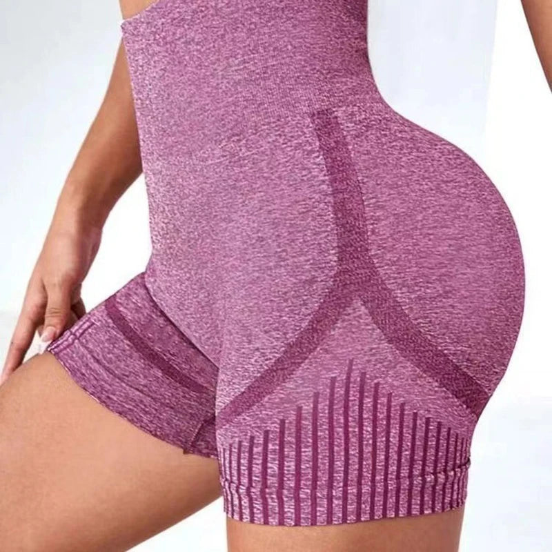 Women Yoga Shorts High Waist Workout Shorts Fitness Yoga Lift Butt Fitness Ladies Yoga Gym Running Short Pants Sportswear