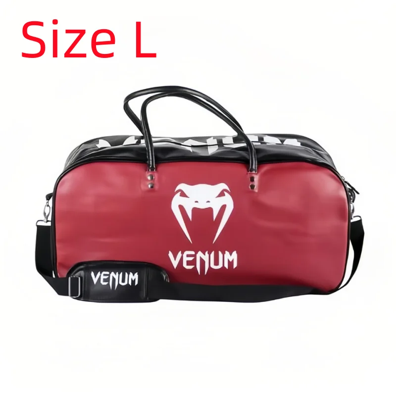 PU Gym Fitness Bag Boxing Training Bag Outdoor Sport Bag for Men and Women Travel Duffel Bag for Workout MMA Daily Overnight