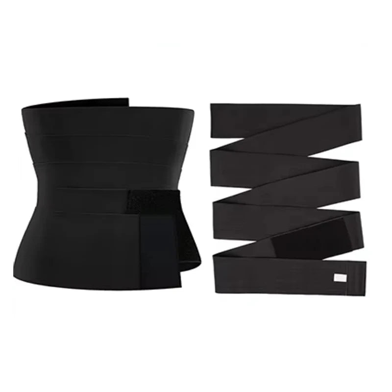 Women Waist Trainer Bandage Wrap Sauna Belt Long Torso Abdomen Wrap Belly Shaper Waist Trimmer Belt