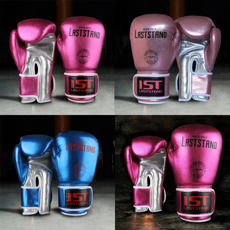 LASTSTAND 8-12 OZ Wholesale Muay Thai Microfiber Leather Boxing Gloves Adult Women Men MMA Gym Training Boxing Gloves Equipments