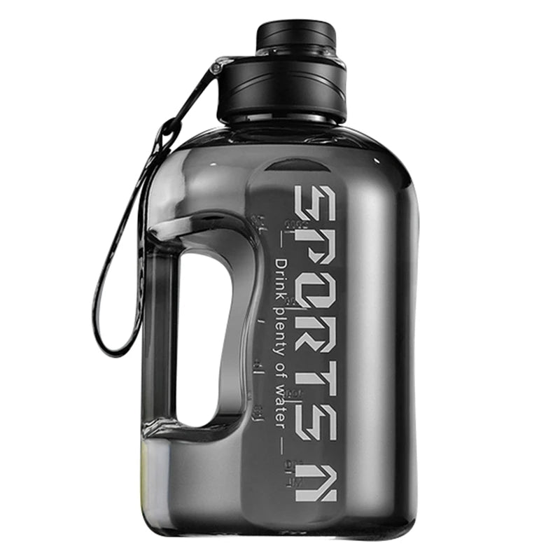 Sports Water Bottle 1.7/2.7L Large Capacity Water Kettle Fitness Gym Portable Gradient Plastic Accurate Calibration Water Cup