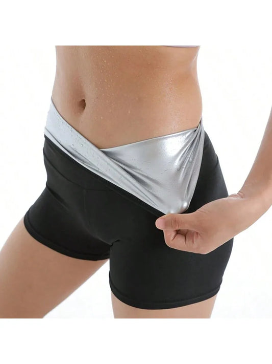 Women Sauna Sweat Pants Thermo Fat Control Legging Body Shapers Fitness Stretch Control Panties Waist Slim Shorts